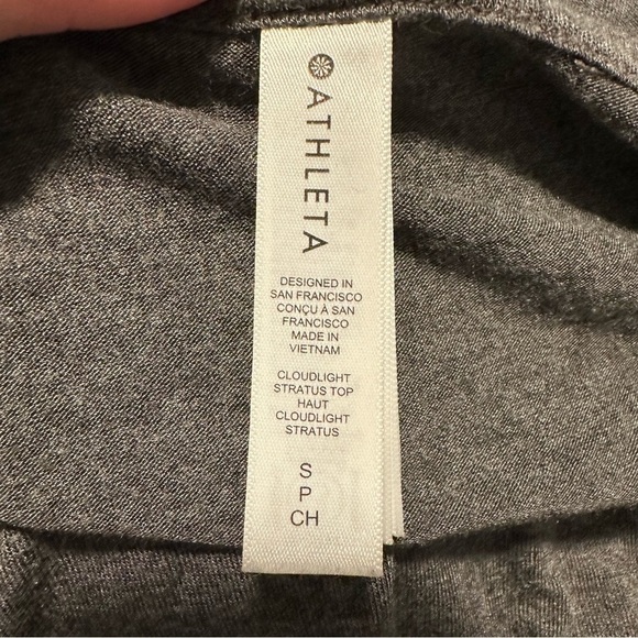 Athleta cloudlight gray light weight long sleeve shirt - Picture 3 of 9